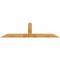 Ekena Millwork Portland Rough Sawn Timber Gable Bracket, Western Red Cedar, 96"W x 24"H x 4"D x 6"F, 6/12 Pitch GBW096X24X0406POR00RWR - alternate 1